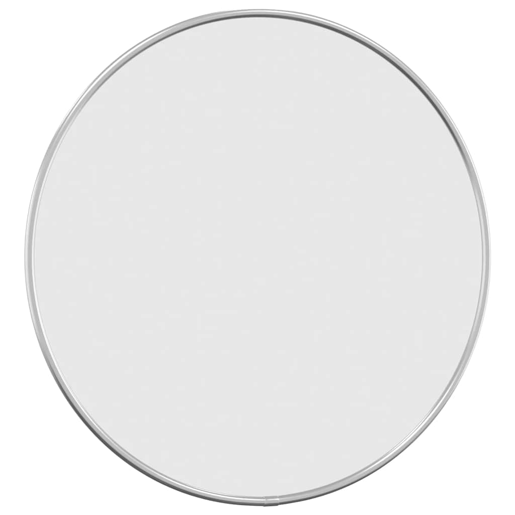 Zidno ogledalo srebrno Ø 40 cm okruglo