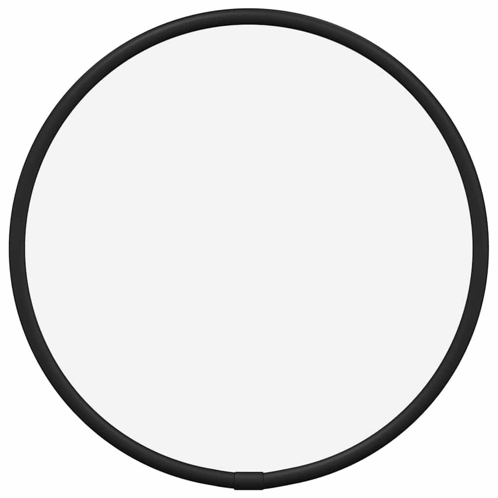 Zidno ogledalo crno Ø 20 cm okruglo
