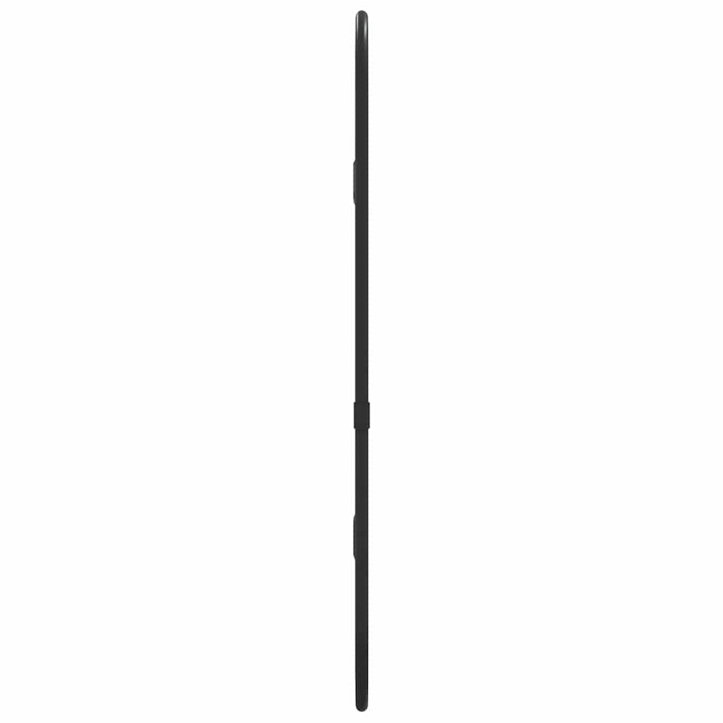 Zidno ogledalo crna 40x15 cm ovalno