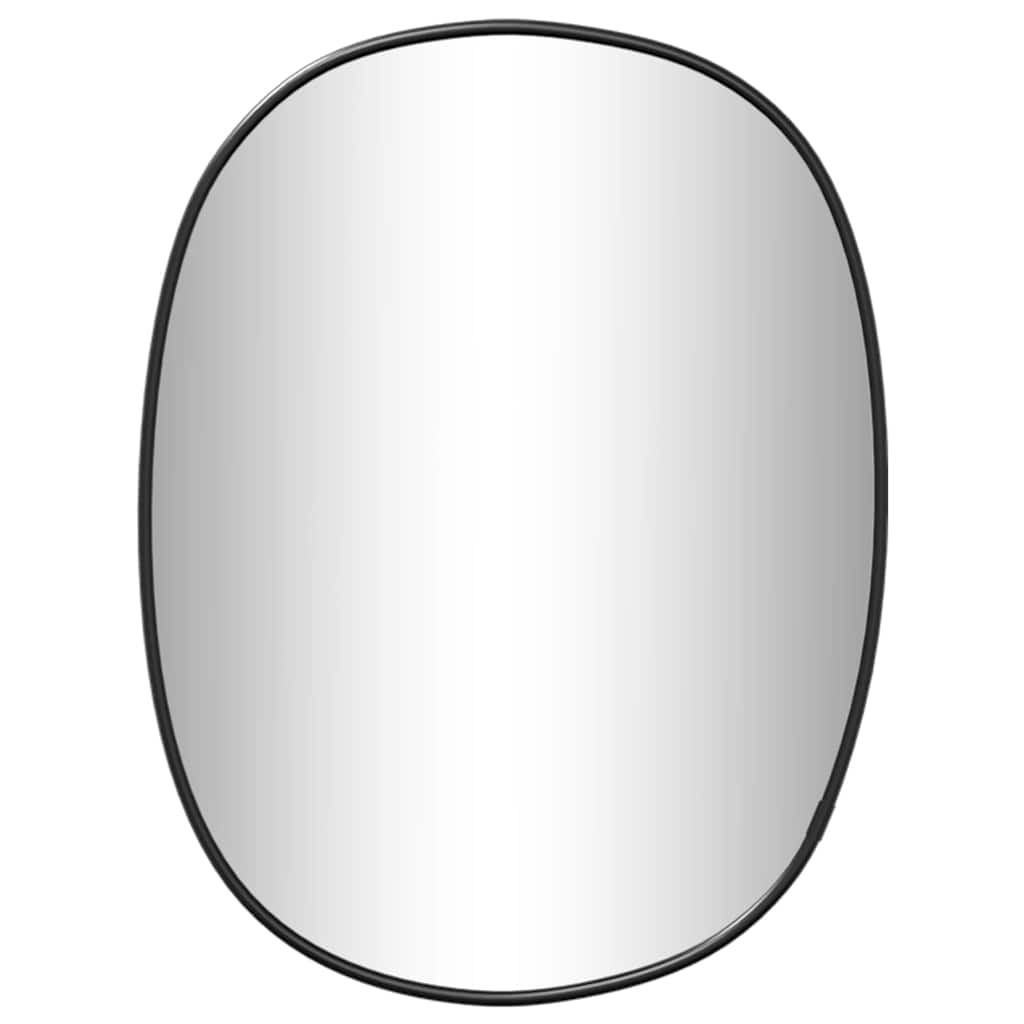 Zidno ogledalo crna 30x25 cm