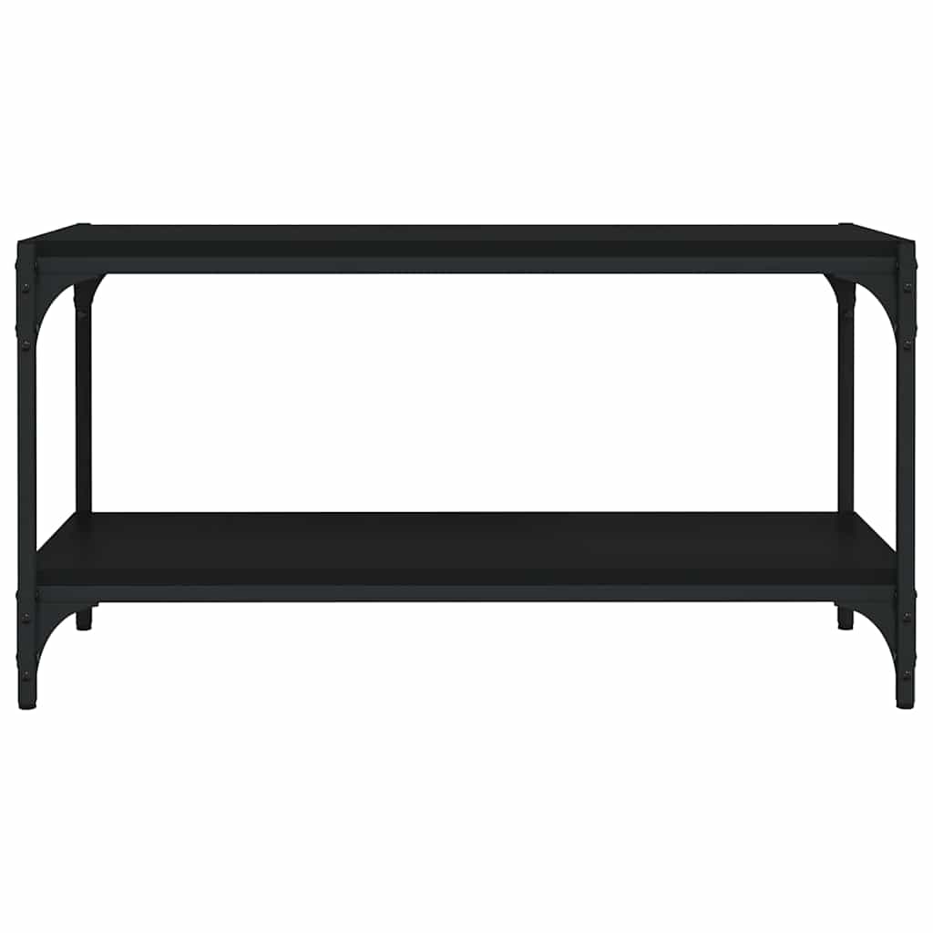 TV ormarić crni 80 x 33 x 41 cm od konstruiranog drva i čelika