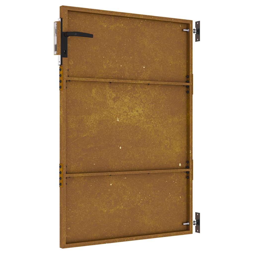 Vrtna vrata 85 x 125 cm od čelika COR-TEN