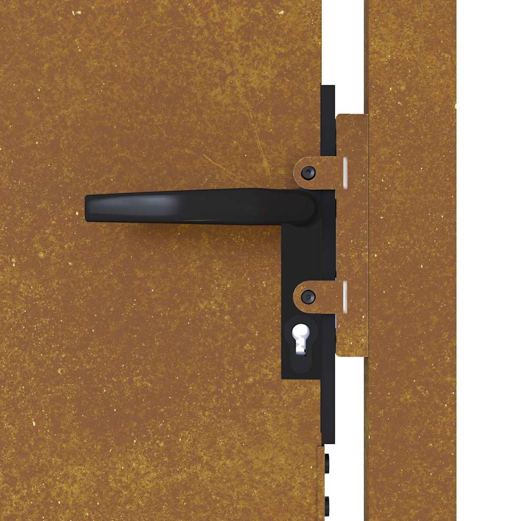 Vrtna vrata 100x150 cm Corten čelik
