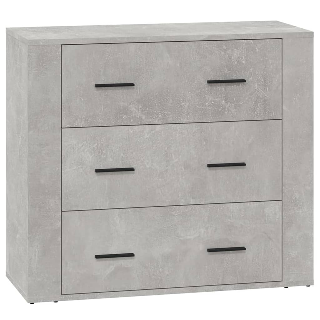 Komoda siva boja betona 80 x 33 x 70 cm od konstruiranog drva