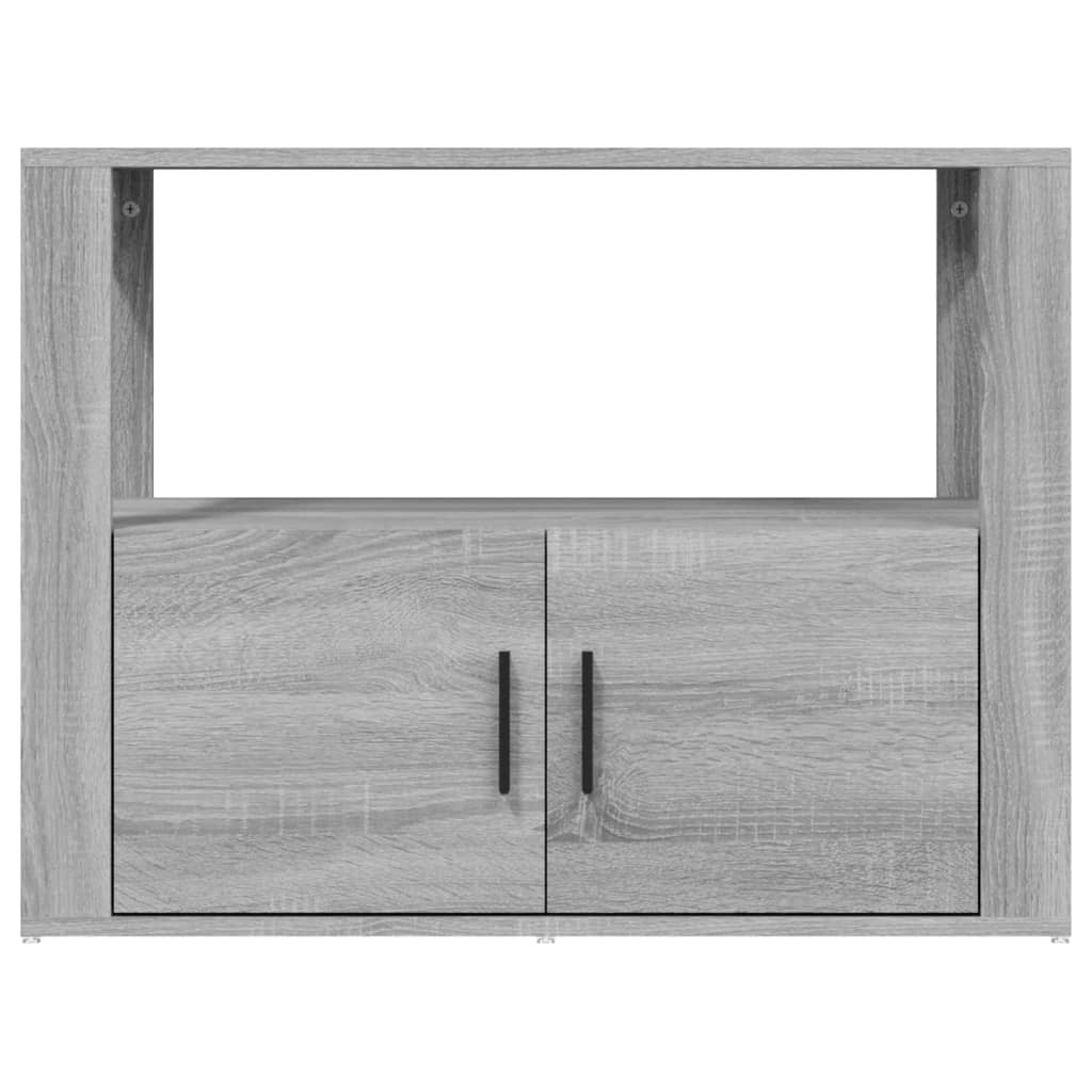 Komoda sivog hrasta sonome 80x30x60 cm od konstruiranog drva