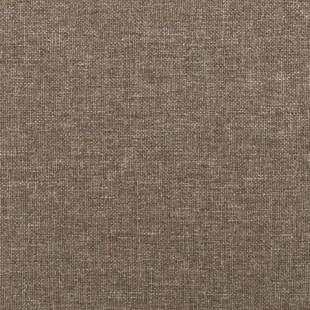 Uzglavlje boje taupe 200x5x118/128 cm tkanina