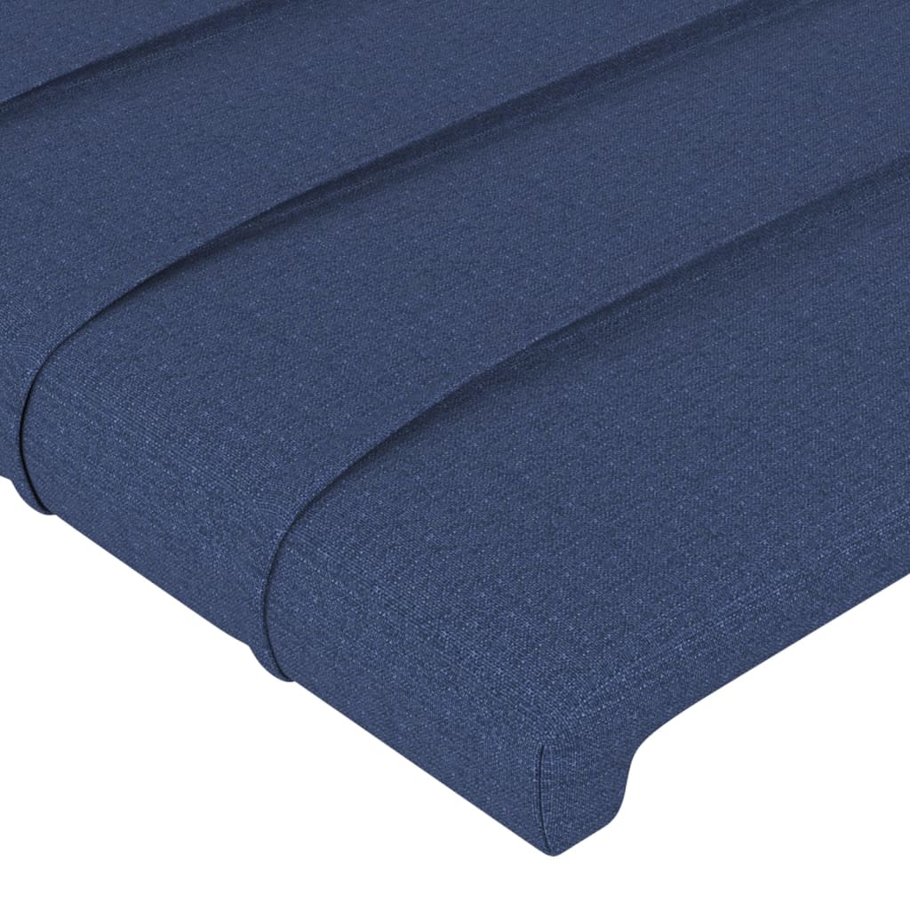 Uzglavlje plavo 80x5x118/128 cm tkanina