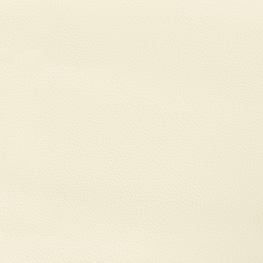 Uzglavlje s ušima krem 83 x 23 x 118/128 cm od umjetne kože