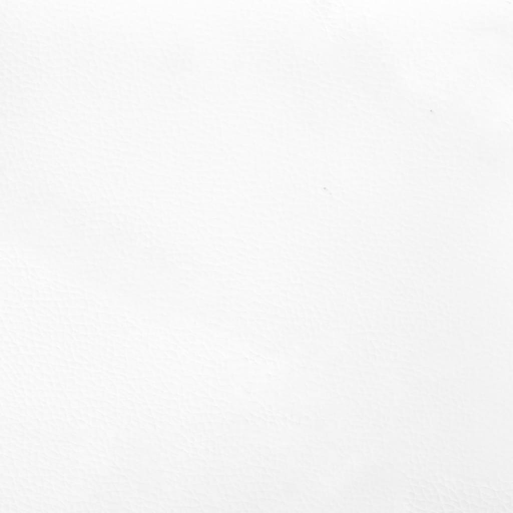 Uzglavlje s ušima bijelo 103x16x118/128 cm od umjetne kože
