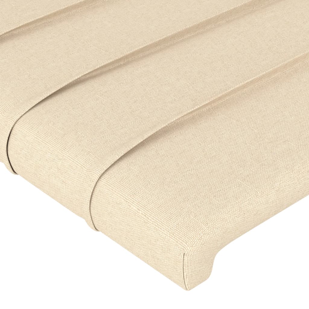 Uzglavlje s ušima krem 203x16x118/128 cm od tkanine
