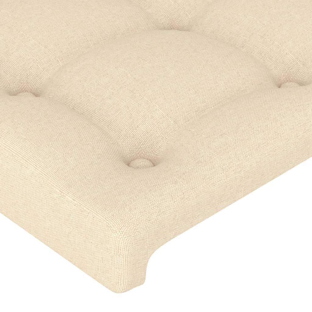 Uzglavlje s ušima krem 163x16x118/128 cm od tkanine