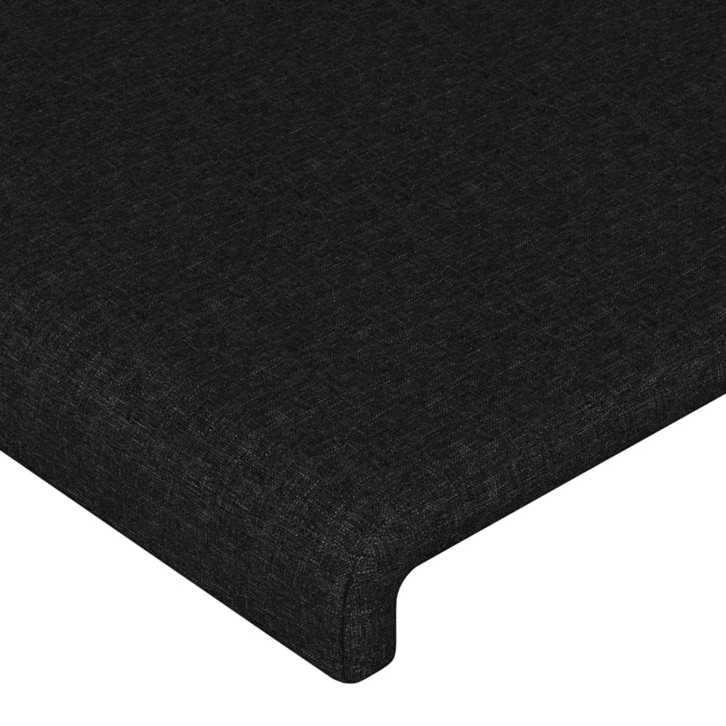 LED uzglavlje crno 90x5x78/88 cm od tkanine