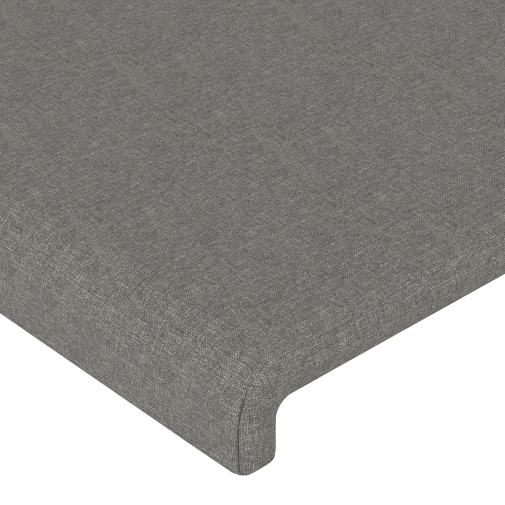 LED uzglavlje tamnosivo 100x5x78/88 cm od tkanine