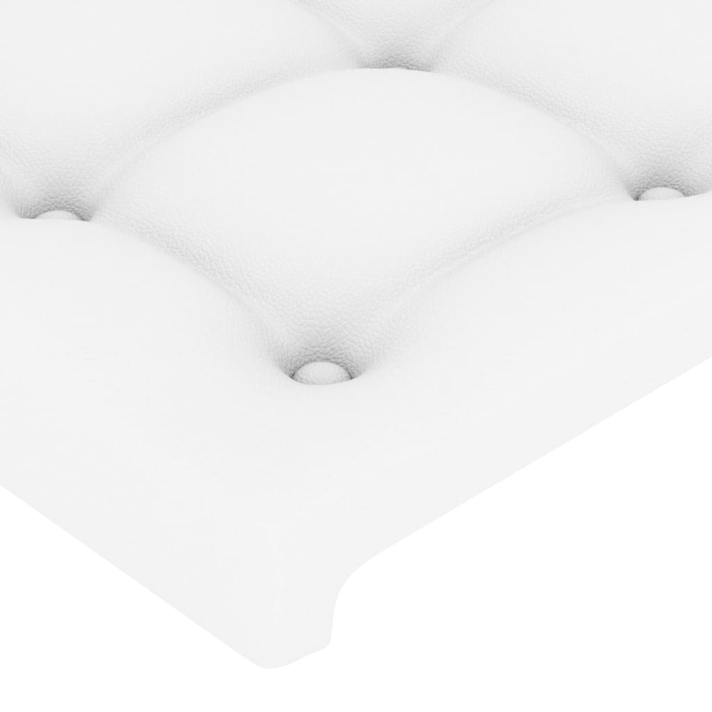 LED uzglavlje bijelo 80 x 5 x 78/88 cm od umjetne kože