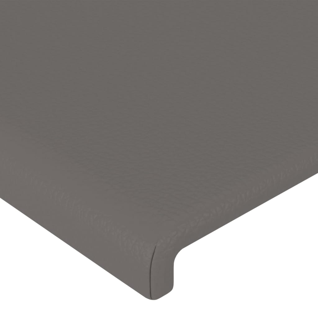 LED uzglavlje sivo 83x16x78/88 cm od umjetne kože