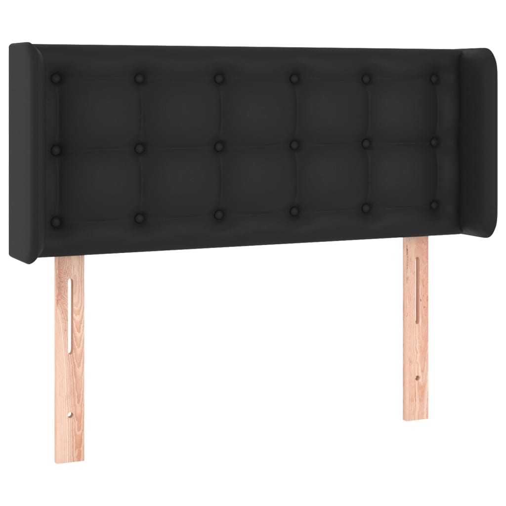LED uzglavlje crno 83x16x78/88 cm od umjetne kože