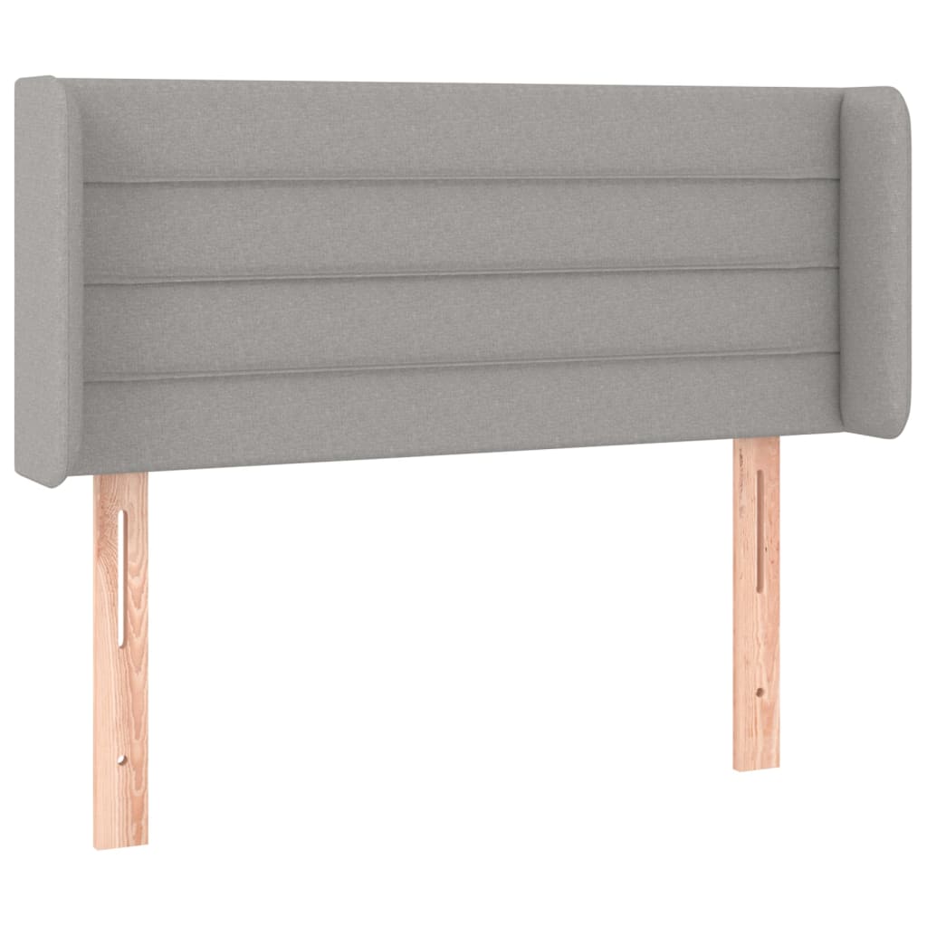 LED uzglavlje svjetlosivo 103x16x78/88 cm od tkanine