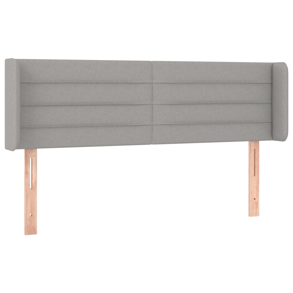 LED uzglavlje svjetlosivo 147x16x78/88 cm od tkanine