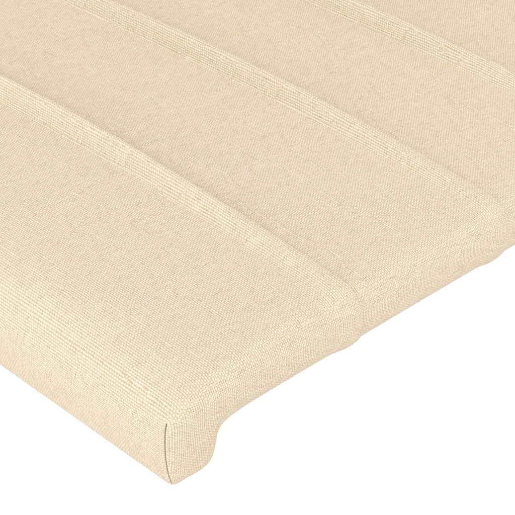LED uzglavlje krem 83x16x78/88 cm od tkanine