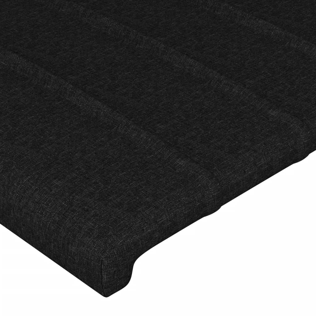 LED uzglavlje crno 93x16x78/88 cm od tkanine