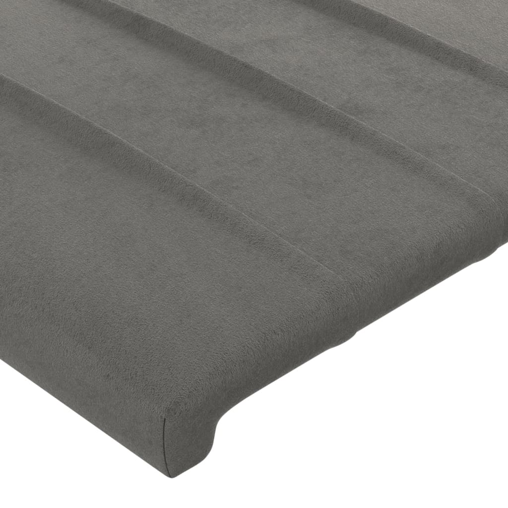 LED uzglavlje svjetlosivo 103x16x78/88 cm baršunasto