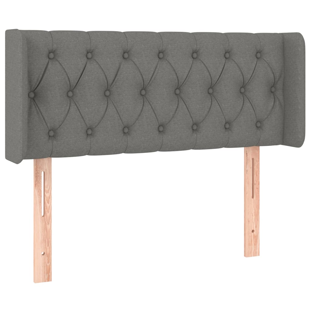 LED uzglavlje tamnosivo 103x16x78/88 cm od tkanine