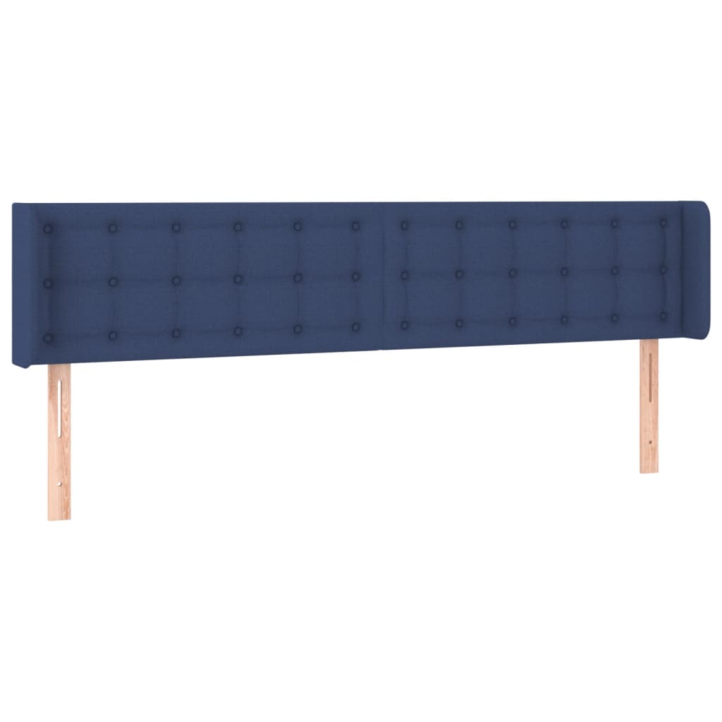 LED uzglavlje plavo 183x16x78/88 cm od tkanine