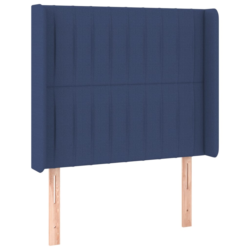 LED uzglavlje plavo 103 x 16 x 118/128 cm od tkanine