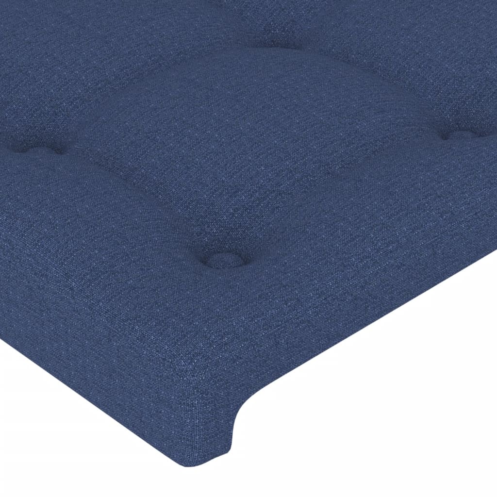 LED uzglavlje plavo 183 x 16 x 118/128 cm od tkanine