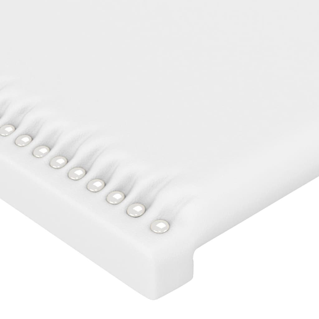 Okvir za krevet s uzglavljem bijeli 100x200 cm od umjetne kože