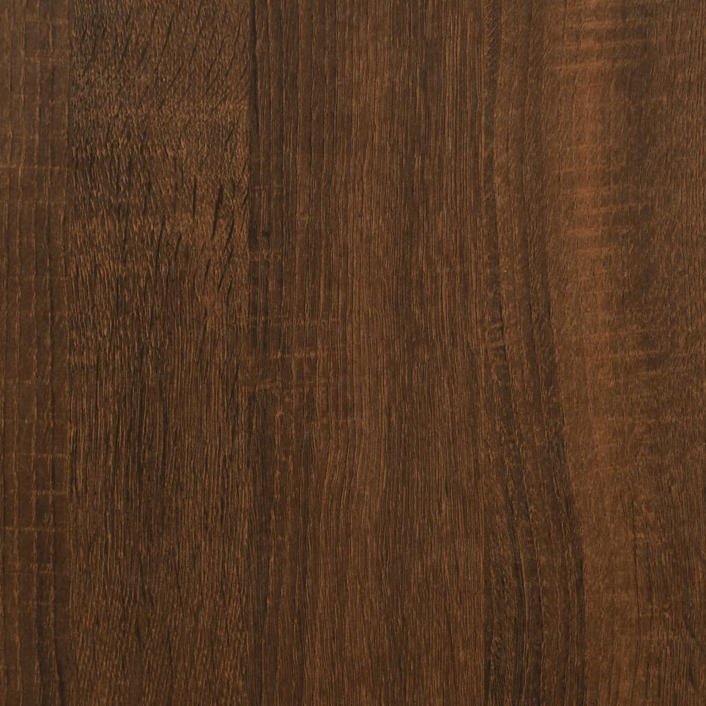 Komoda smeđa boja hrasta 100 x 36 x 60 cm od konstruiranog drva