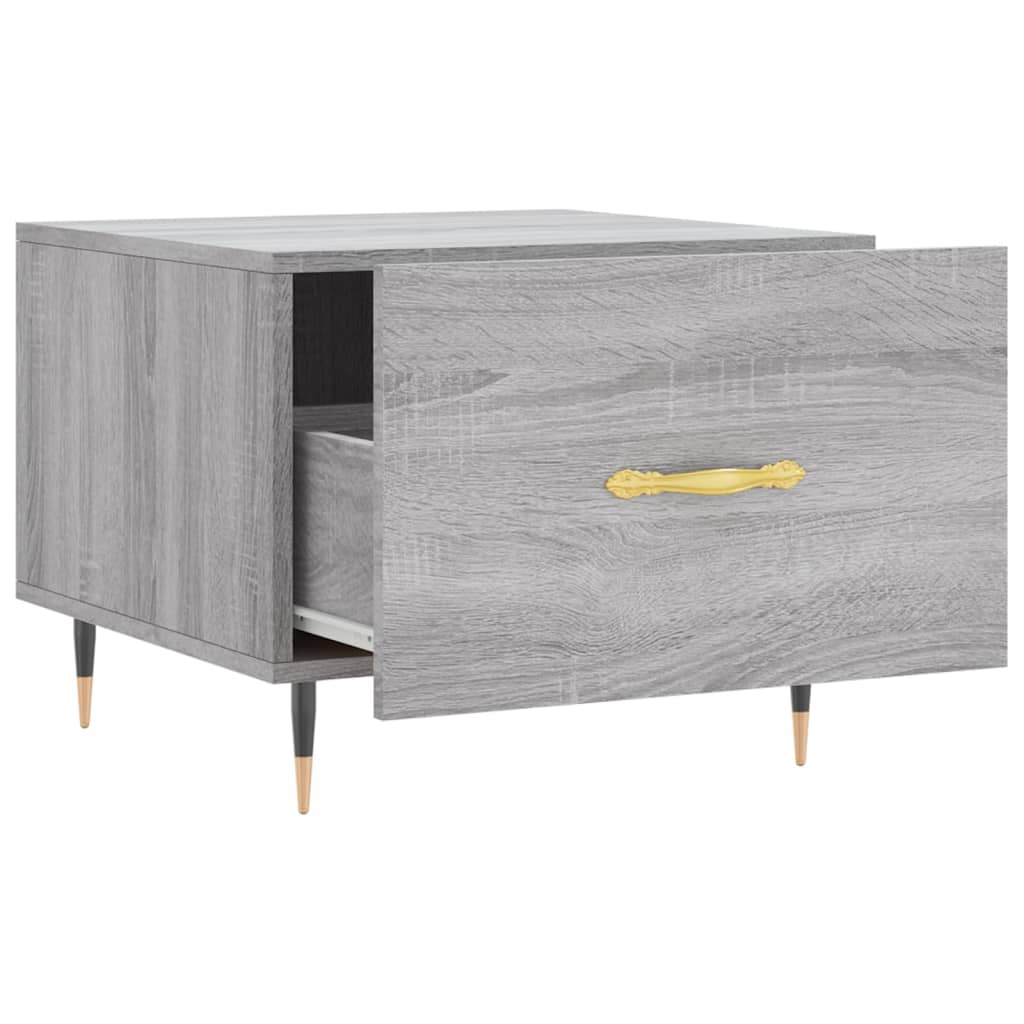 Stolići za kavu 2 kom boja hrast 50x50x40 cm konstruirano drvo