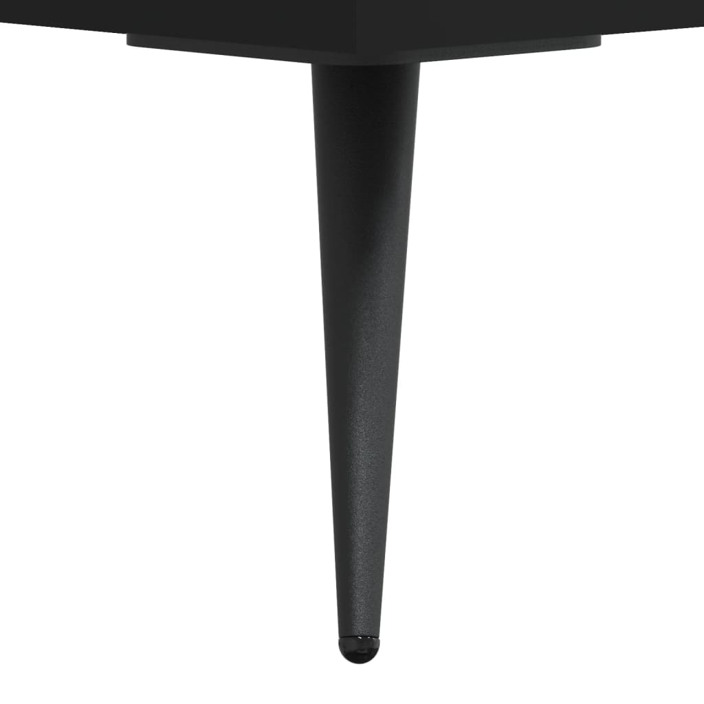 Stolić za kavu crni 90x50x40 cm od konstruiranog drva