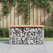 Vrtna klupa s gabionskim dizajnom 83x31,5x42 cm drvo duglazije