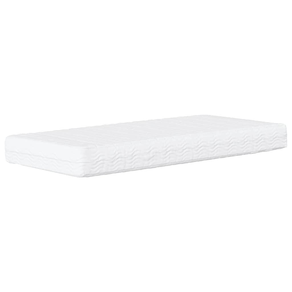 Dnevni krevet s madracem crni 100 x 200 cm od tkanine