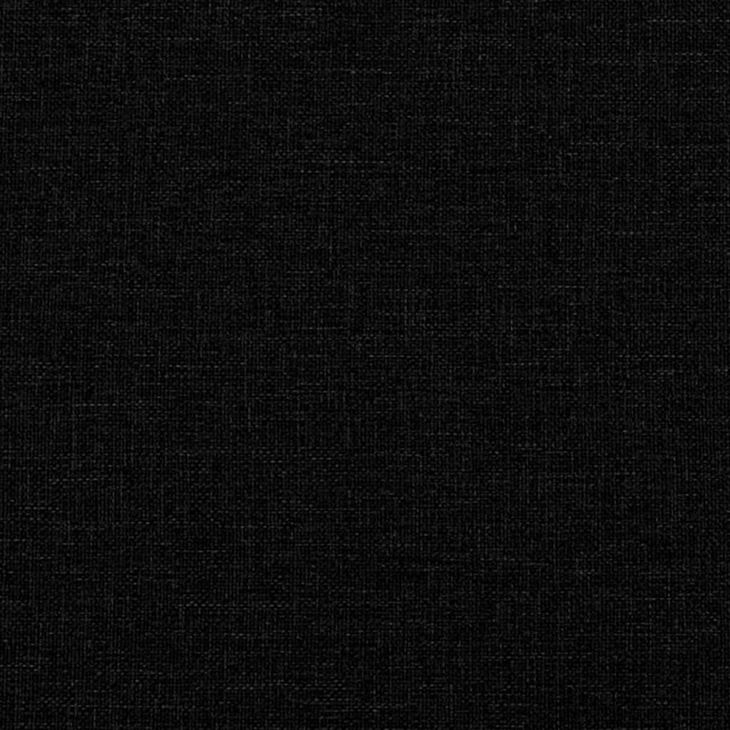 Dnevni krevet s madracem crni 100 x 200 cm od tkanine