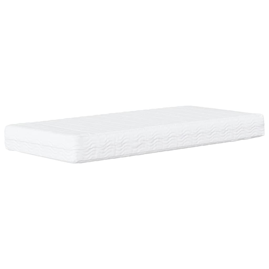 Dnevni krevet s madracem crni 80 x 200 cm od tkanine