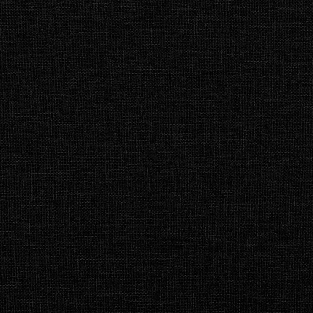 Dnevni krevet s madracem crni 80 x 200 cm od tkanine