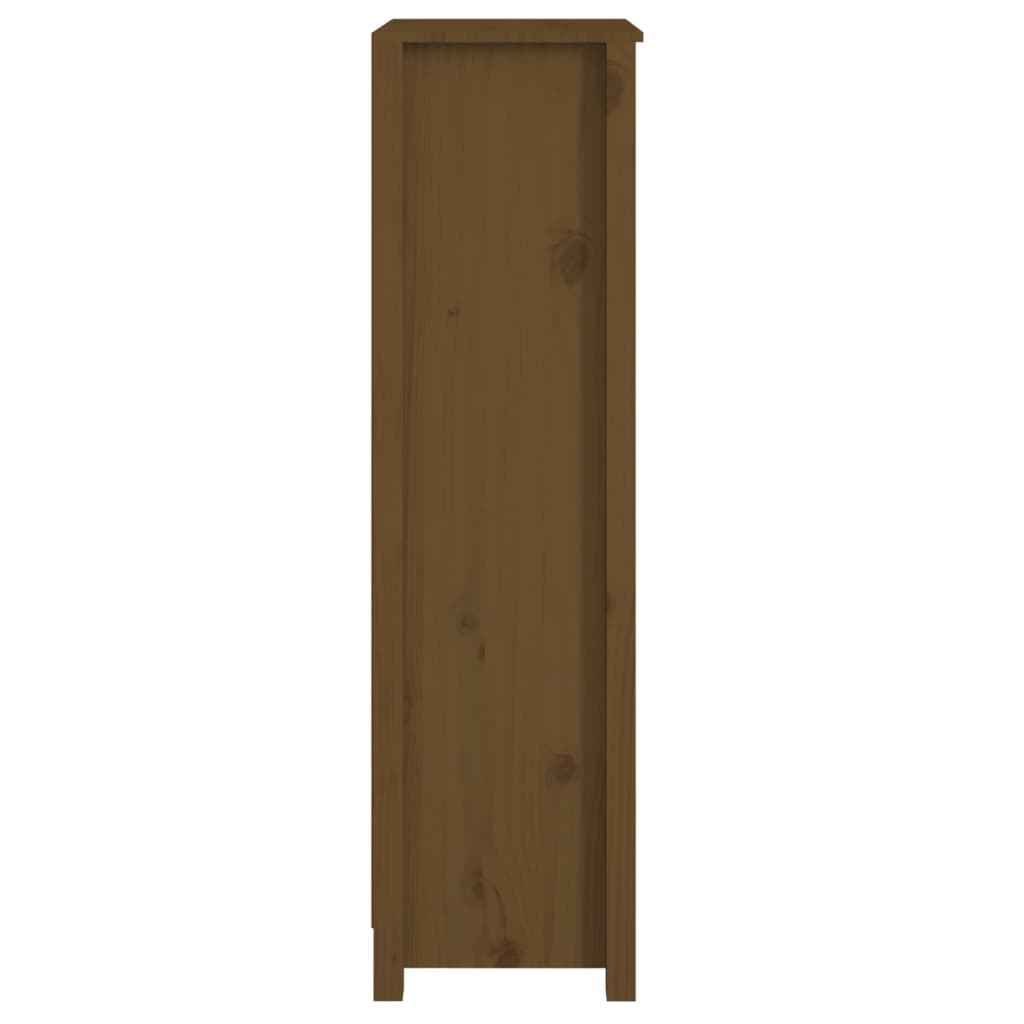 Ormarić za knjige boja meda 50x35x125,5 cm od masivne borovine