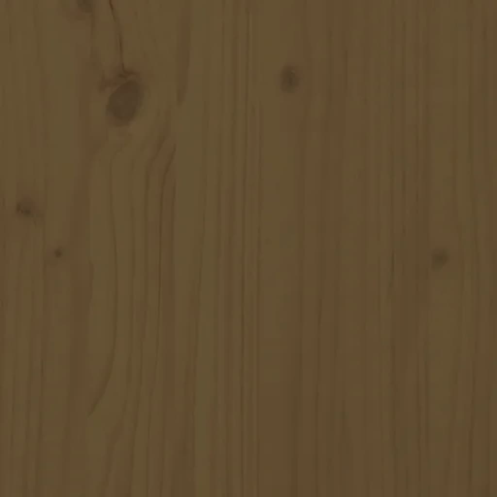 Ormarić za knjige boja meda 50x35x125,5 cm od masivne borovine