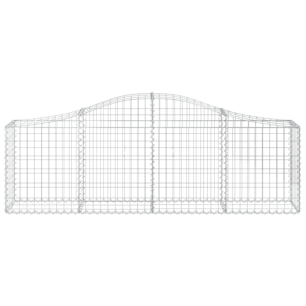 Lučne gabionske košare 7 kom 200x30x60/80 cm pocinčano željezo
