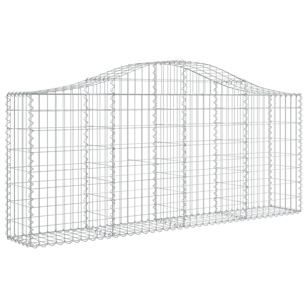Lučne gabionske košare 20 kom 200x30x80/100cm pocinčano željezo