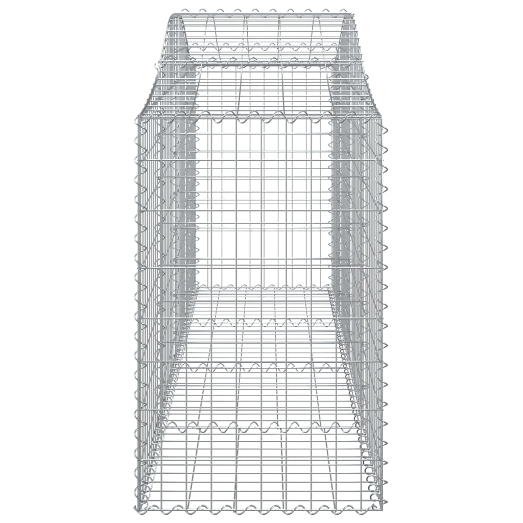 Lučne gabionske košare 18 kom 200x50x80/100cm pocinčano željezo