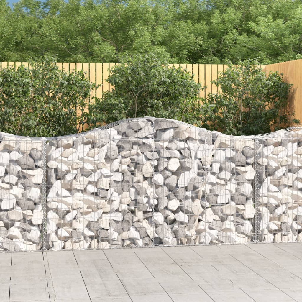 Lučne gabionske košare 12kom 200x50x100/120cm pocinčano željezo