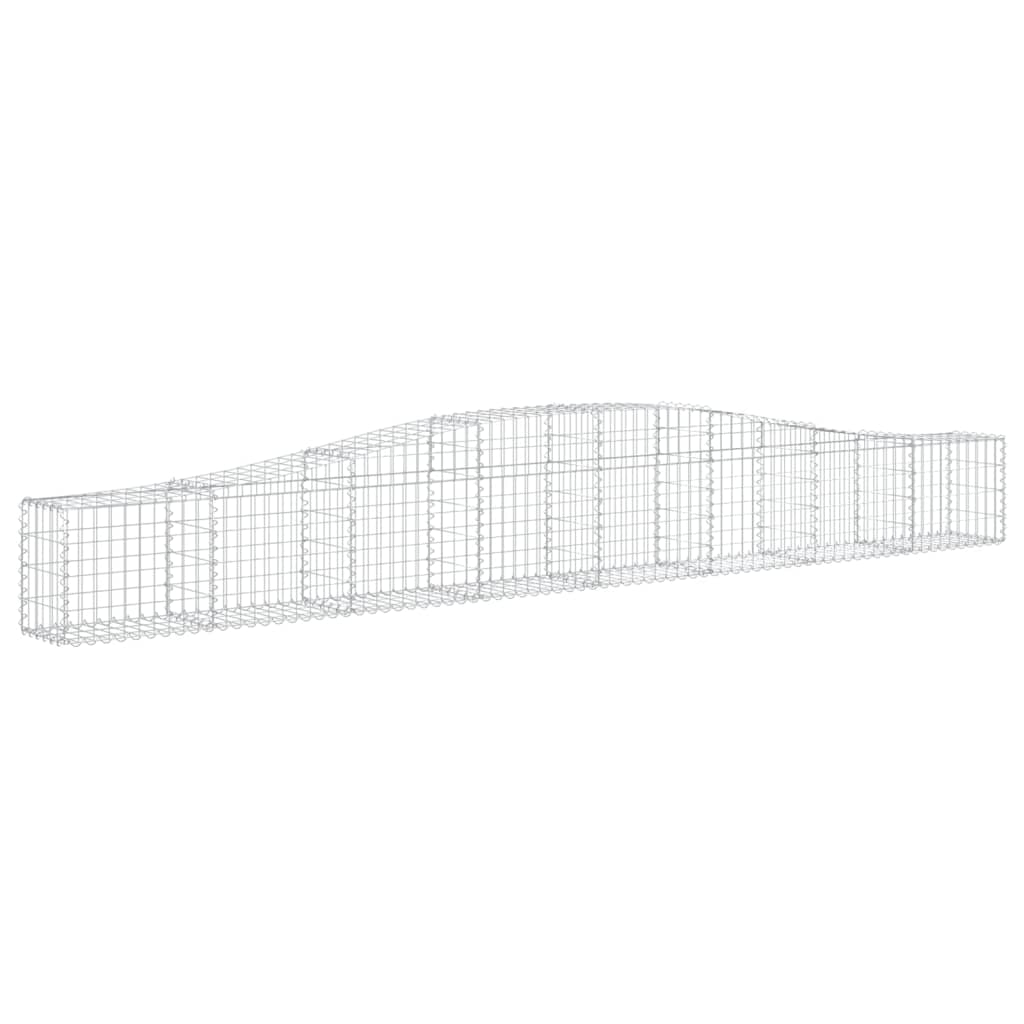 Lučne gabionske košare 6 kom 400x30x40/60 cm pocinčano željezo
