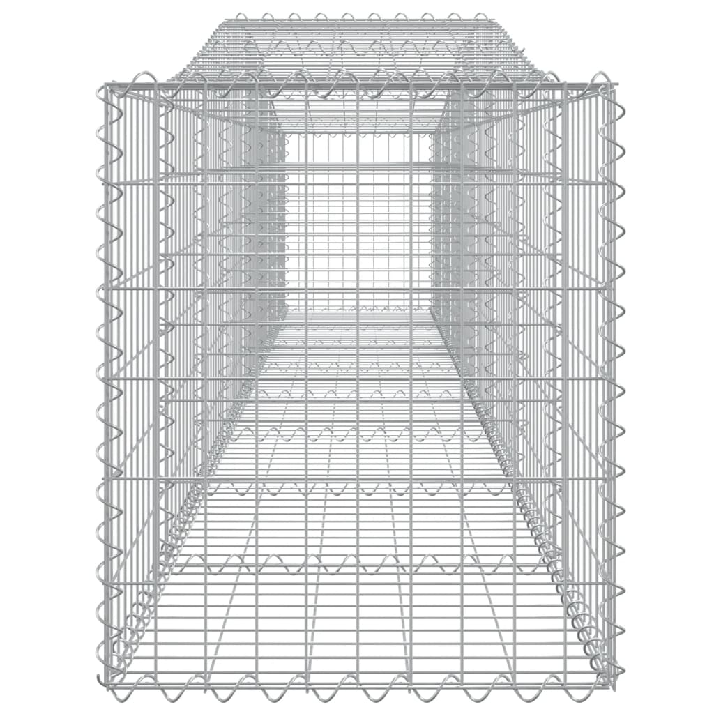 Lučne gabionske košare 3 kom 400x50x60/80 cm pocinčano željezo