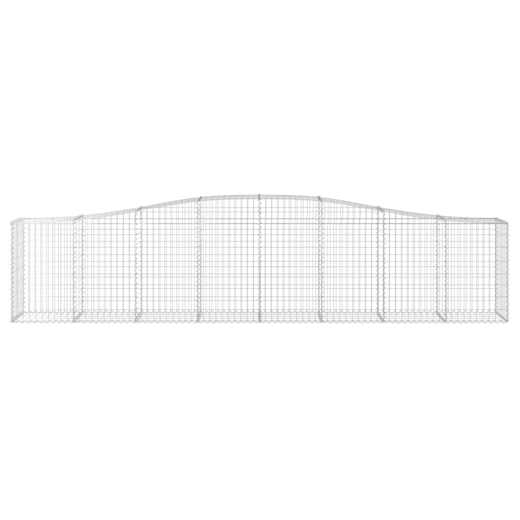 Lučne gabionske košare 15 kom 400x50x80/100cm pocinčano željezo