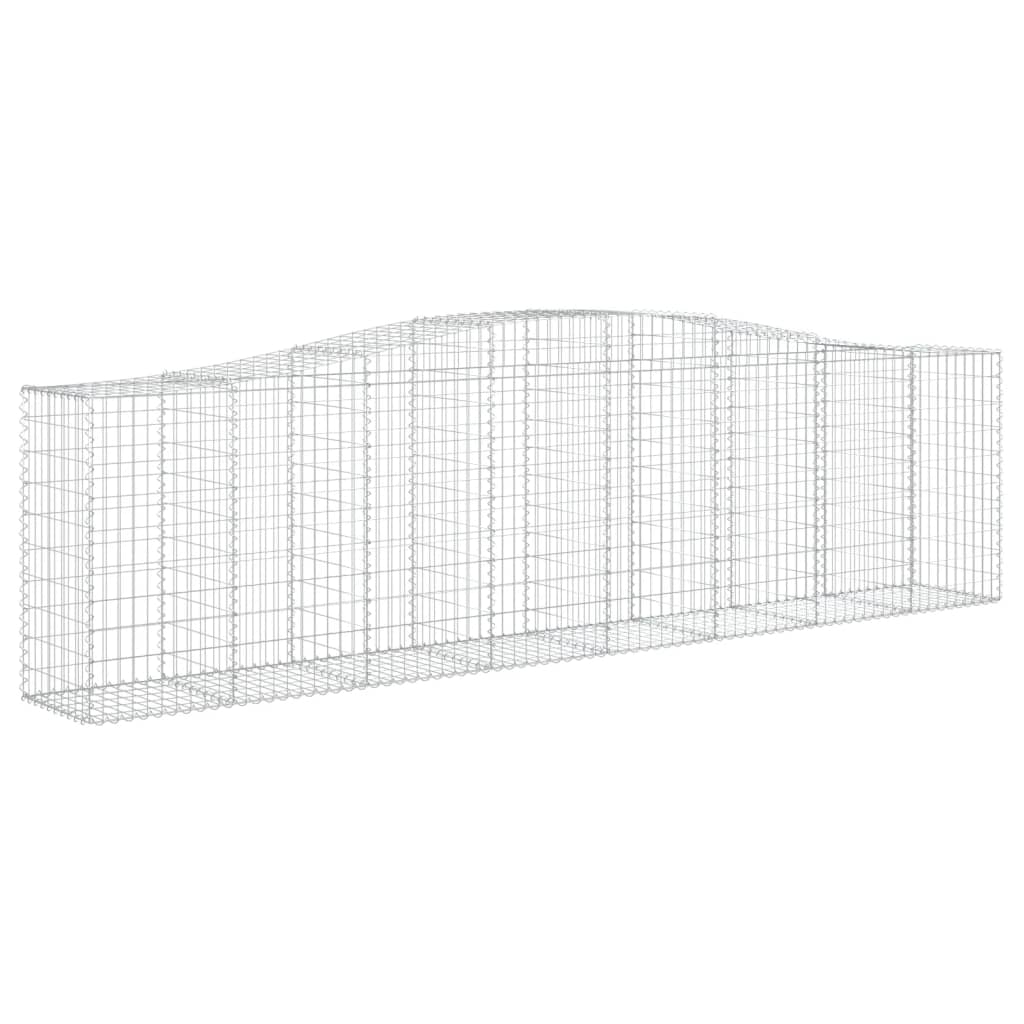 Lučne gabionske košare 5 kom 400x50x100/120cm pocinčano željezo
