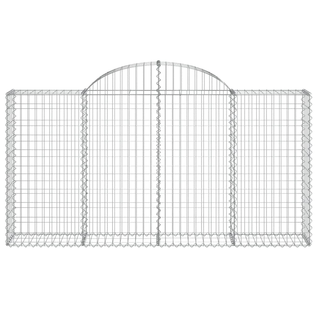 Lučne gabionske košare 12kom 200x30x100/120cm pocinčano željezo