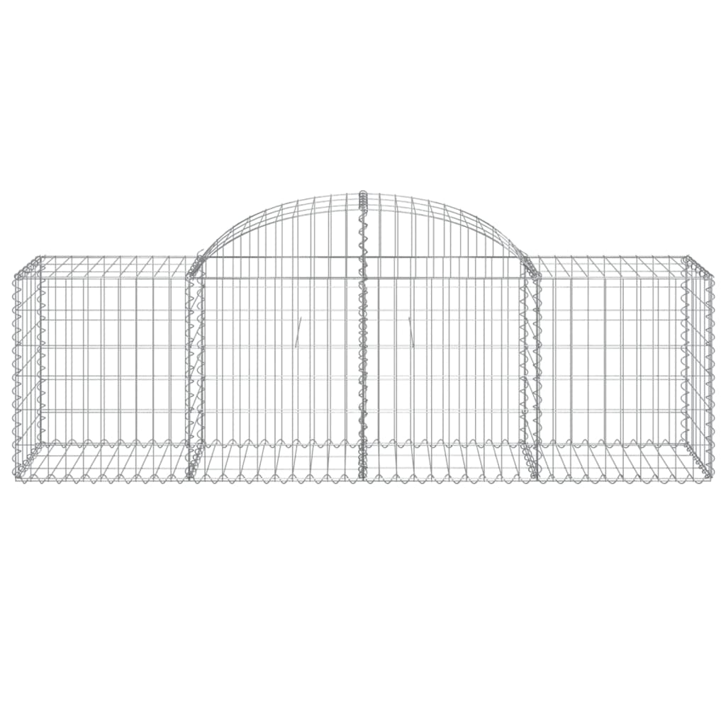 Lučne gabionske košare 5 kom 200x50x60/80 cm pocinčano željezo